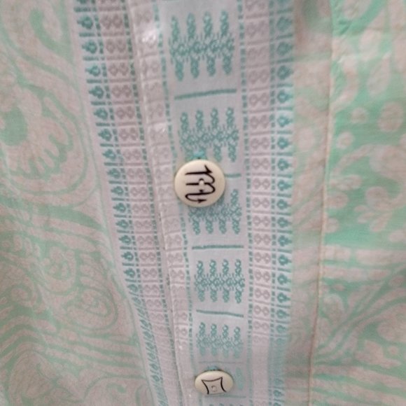 Mens Amazing Cross Stitch Embroidered Light Art Shirt PAUL ROPP 100% Silk 3 - Picture 6 of 16